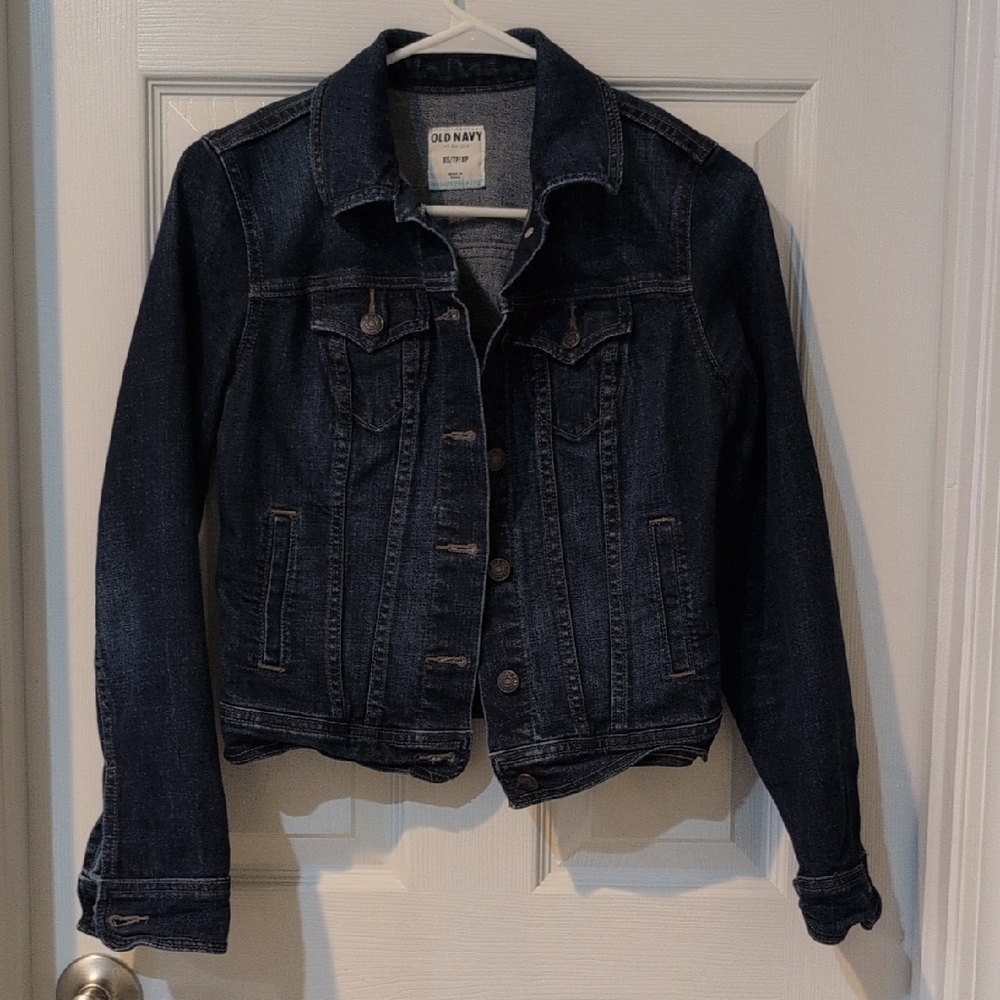 Old Navy Women's Jean Jacket - Deep Indigo